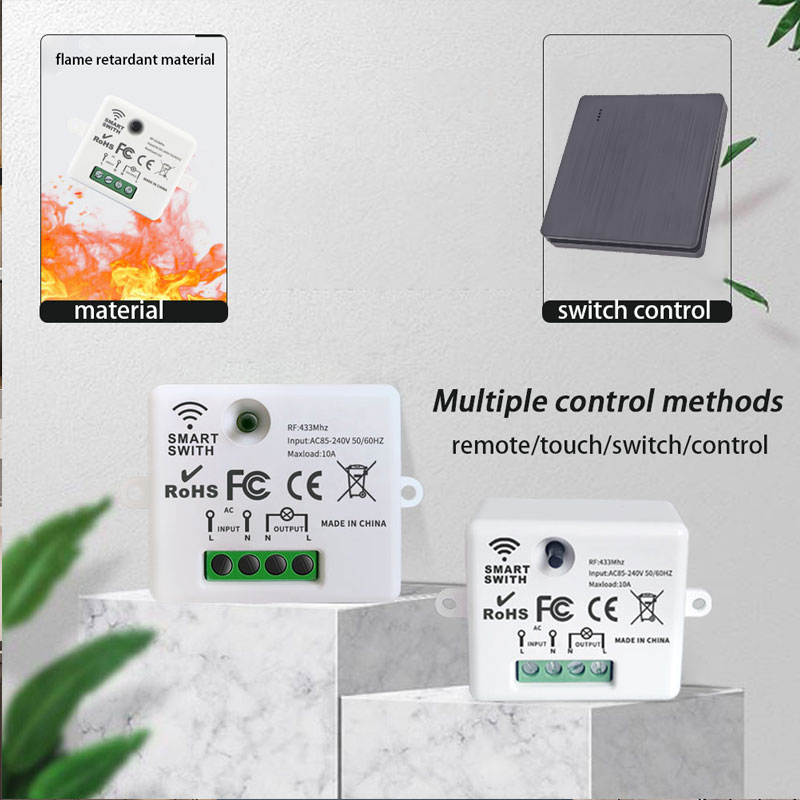Home Automation Technology - RF433 Smart Wireless Switch Self-Powered Waterproof