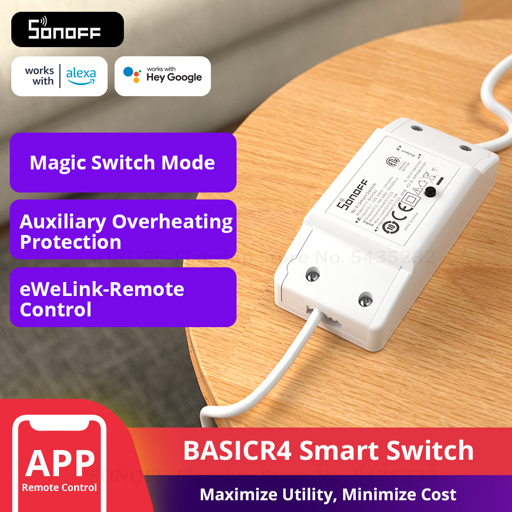 Sonoff Basic Switch - SONOFF BASICR4 Wifi Switch Smart Home