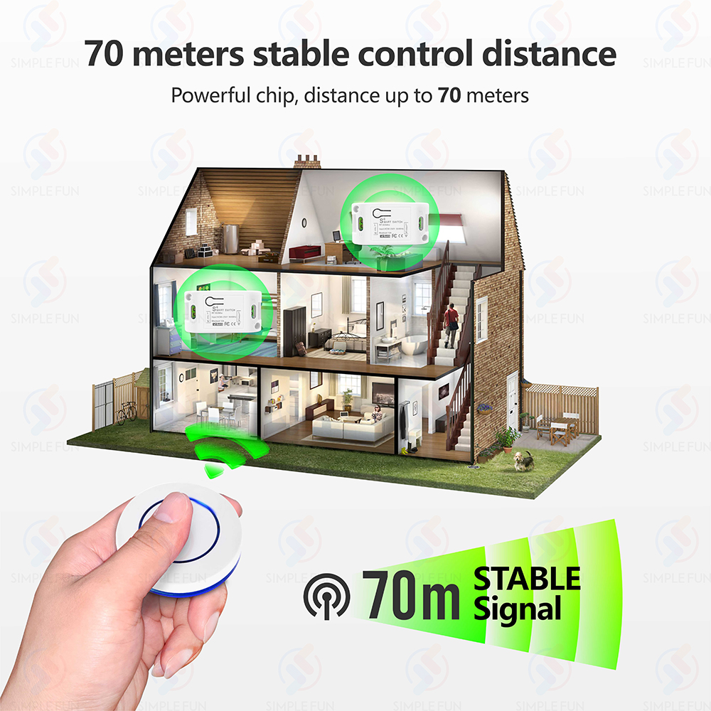 Wireless RF433MHz Remote Contr - Sonoff Basic Switch incelemesi ve fiyatı