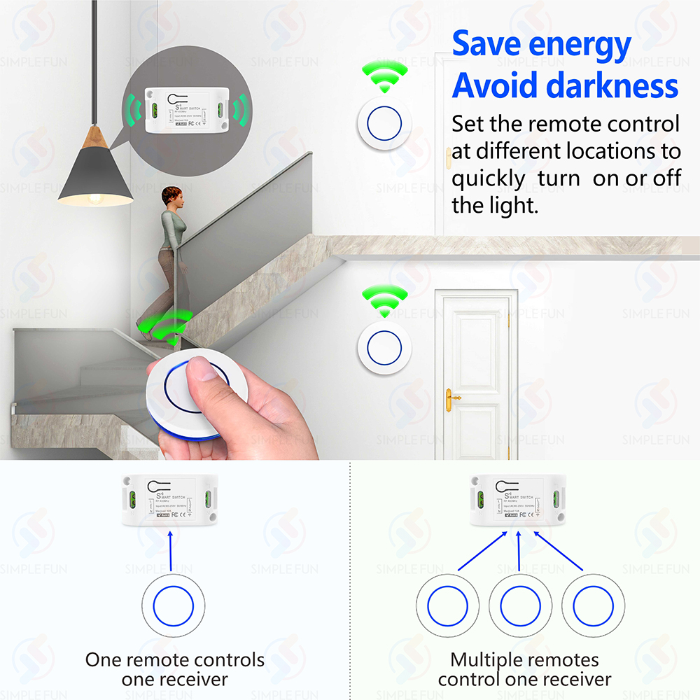 Wireless RF433MHz Remote Contr - Sonoff Basic Switch incelemesi ve fiyatı