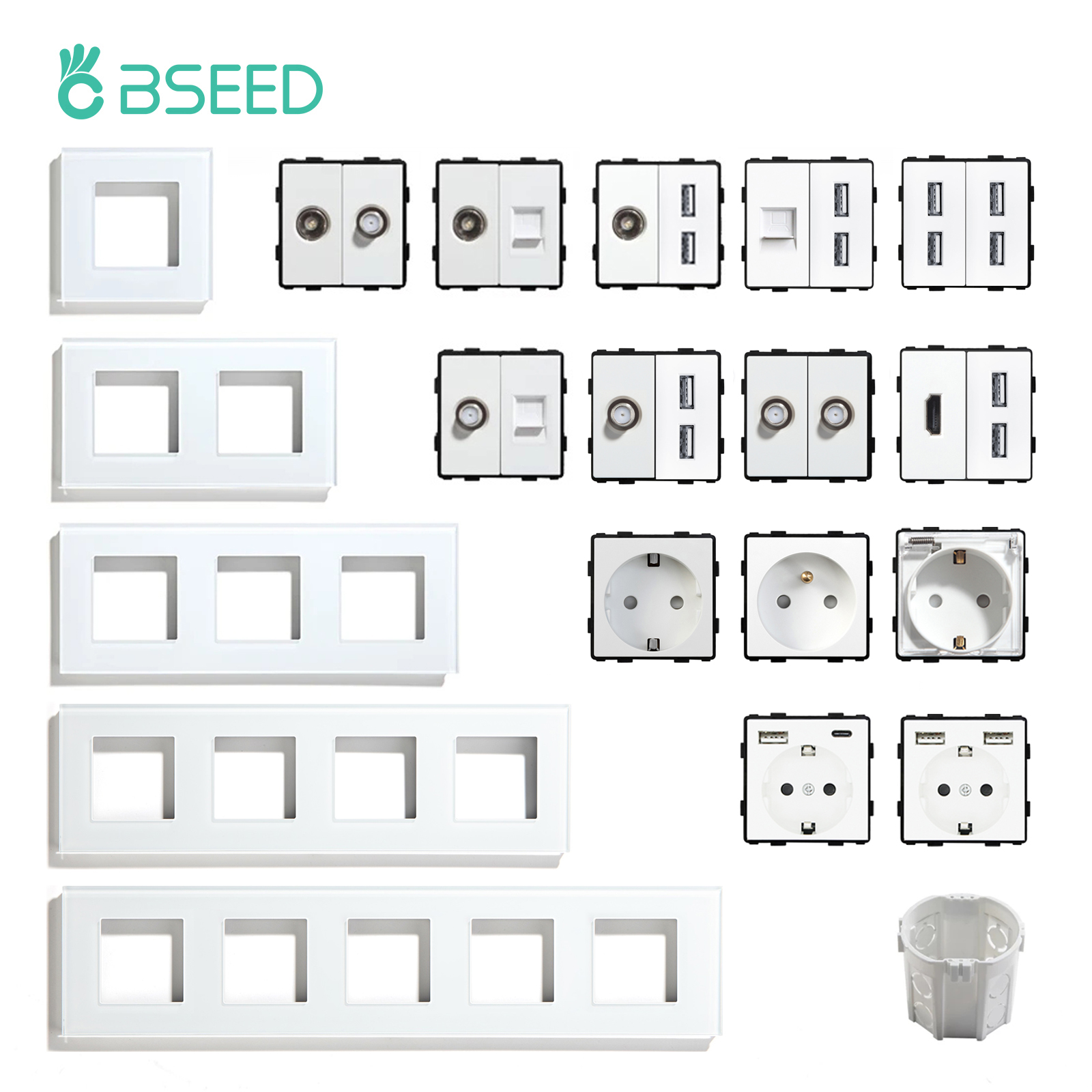 BSEED EU Standard Wall Socket  - Home Automation Panel Diy incelemesi ve fiyatı