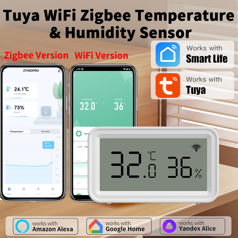 Tuya Zigbee WiFi Thermometer H - Temperature Humidity Sensor incelemesi ve fiyatı