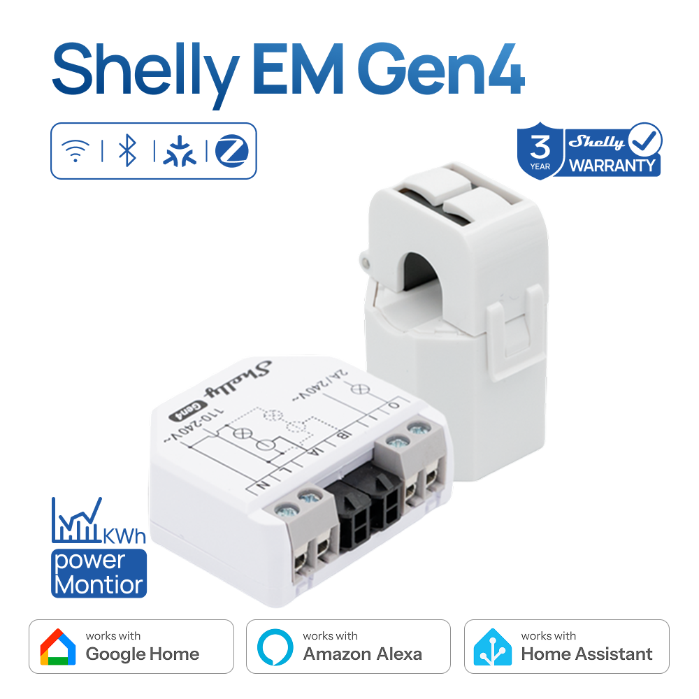 Shelly EM Gen4 Zigbee Energy M - Shelly Relay Module incelemesi ve fiyatı
