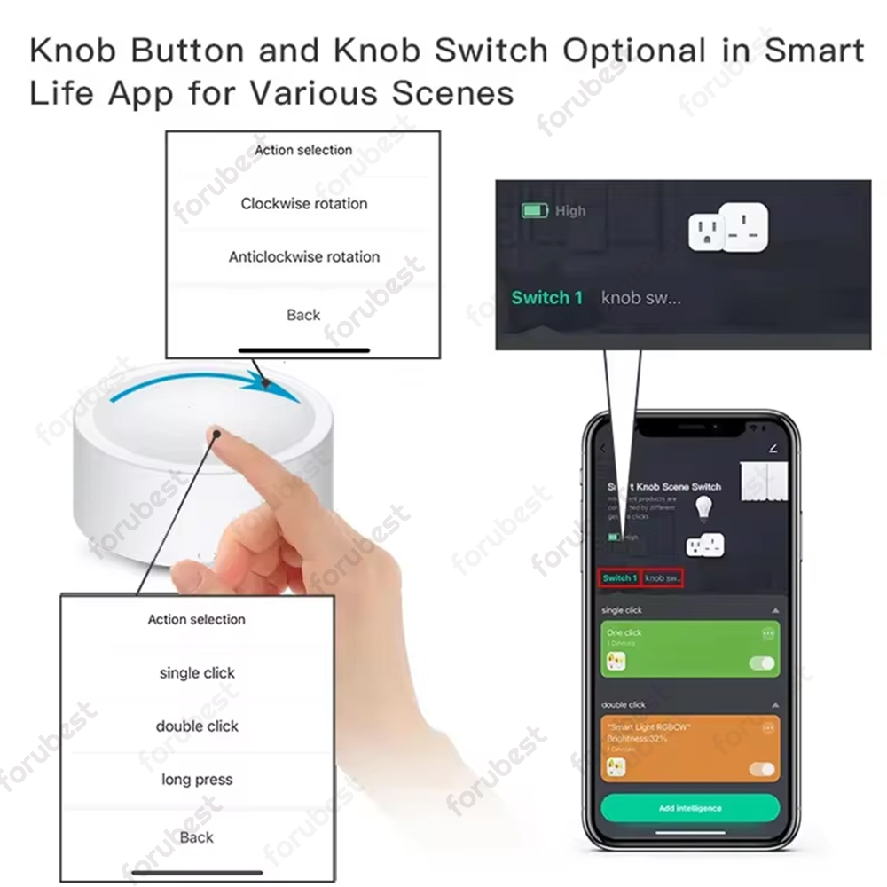 Tuya ZigBee Smart Knob Switch  - Smart Home Automation Diy incelemesi ve fiyatı
