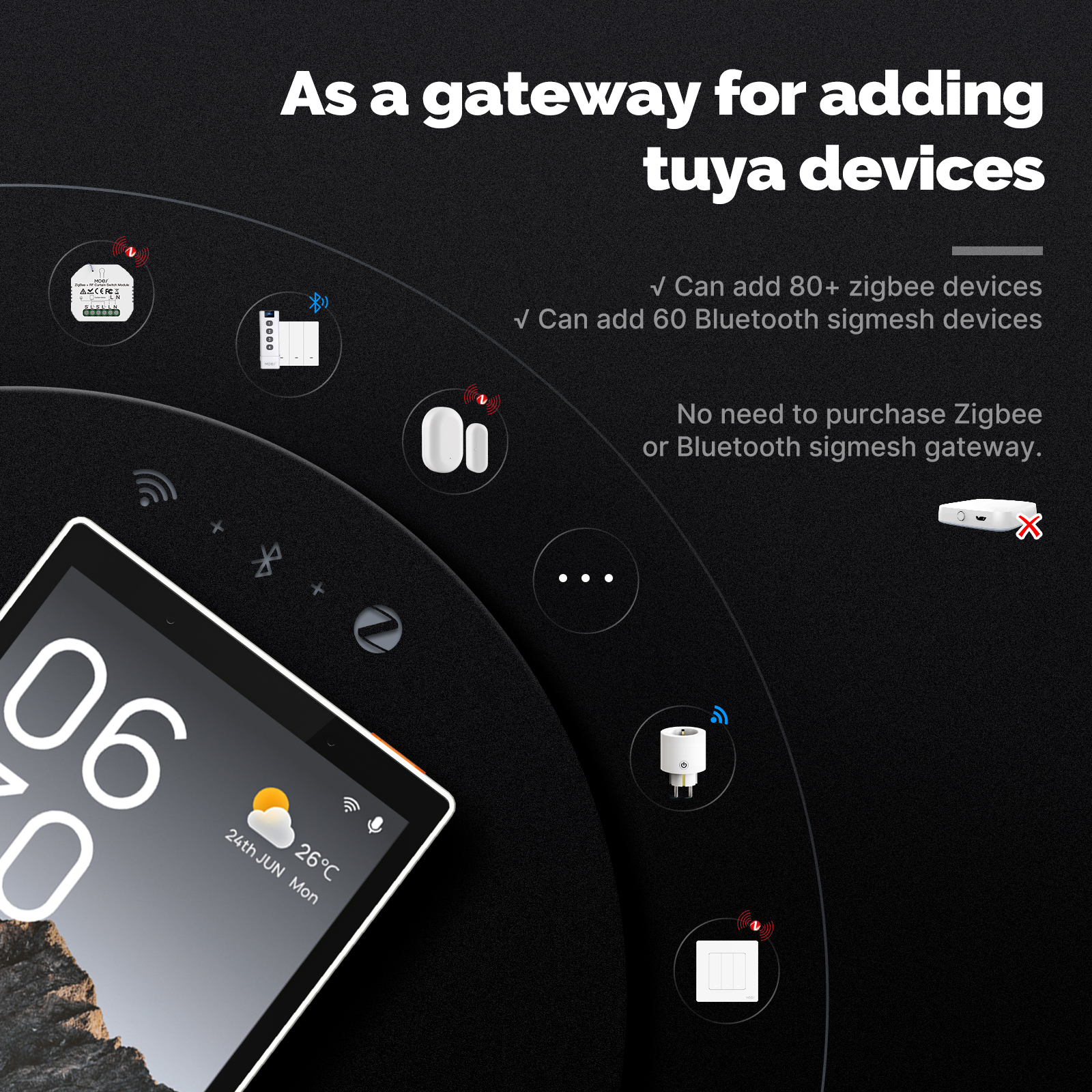 MOES Tuya Wifi Smart 5-inch To - Home Automation Technology incelemesi ve fiyatı