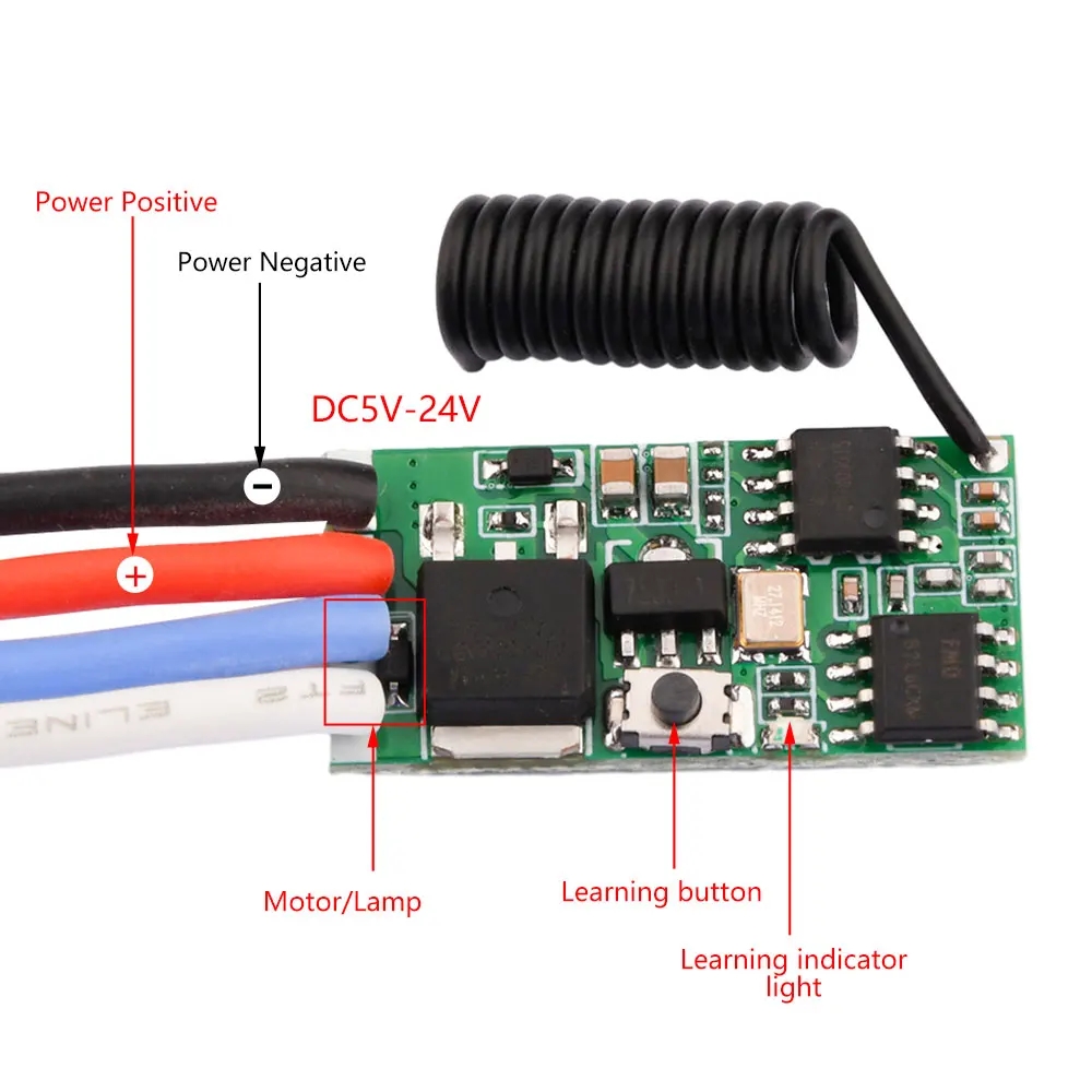 DC 3.7V-24V 433MHz Mini Wirele - 433Mhz Receiver Module incelemesi ve fiyatı