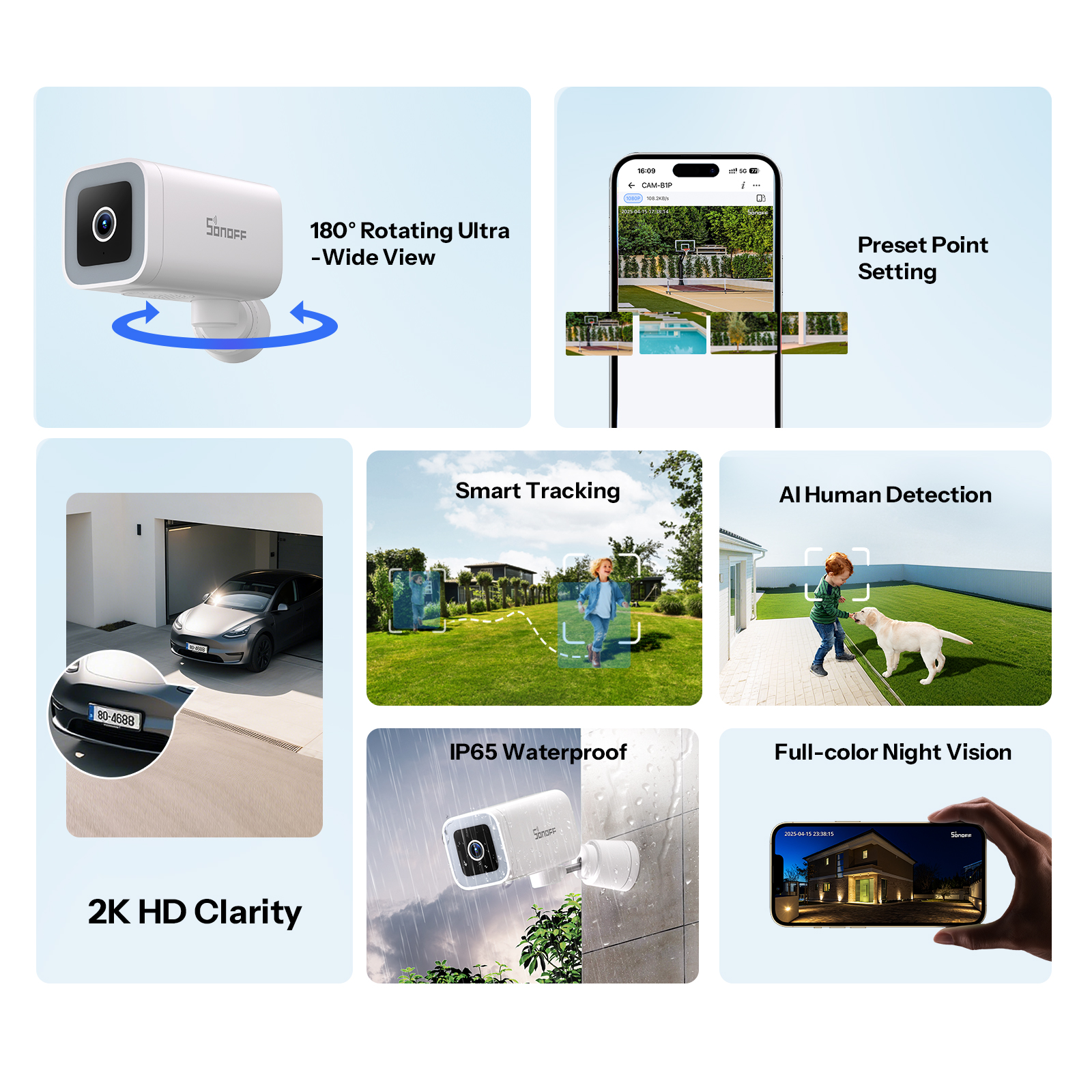SONOFF CAM-B1P 2K HD Outdoor S - Sonoff Basic Switch incelemesi ve fiyatı