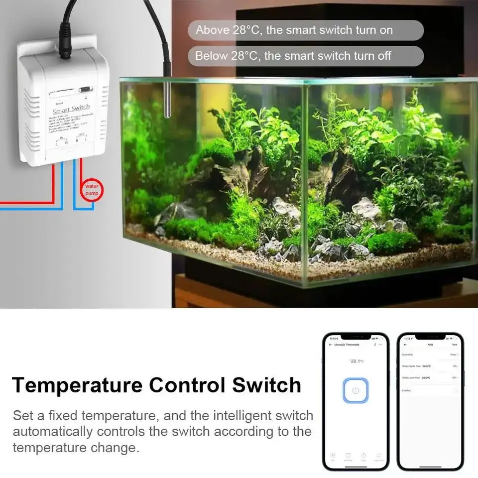 Tuya Wifi 16A/20A Smart Temper - Sonoff Basic Switch incelemesi ve fiyatı