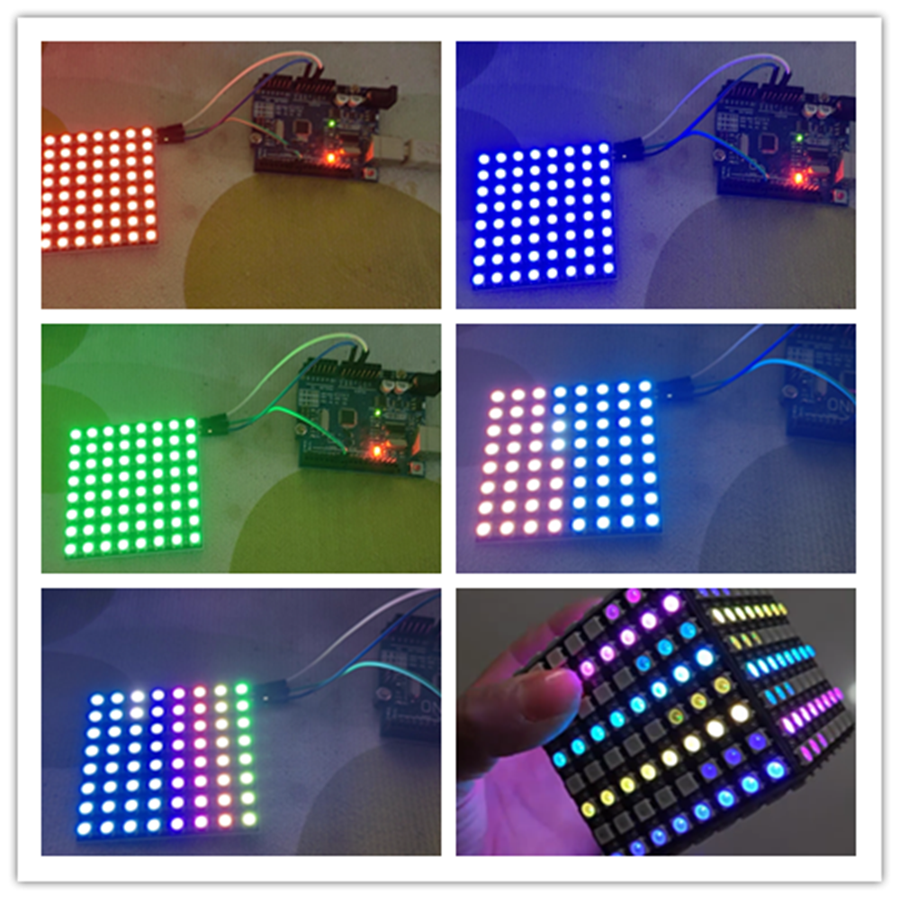 WS2812B 8x8 64Bit RGB LED Matr - Rgb Led Matrix 8X8 incelemesi ve fiyatı