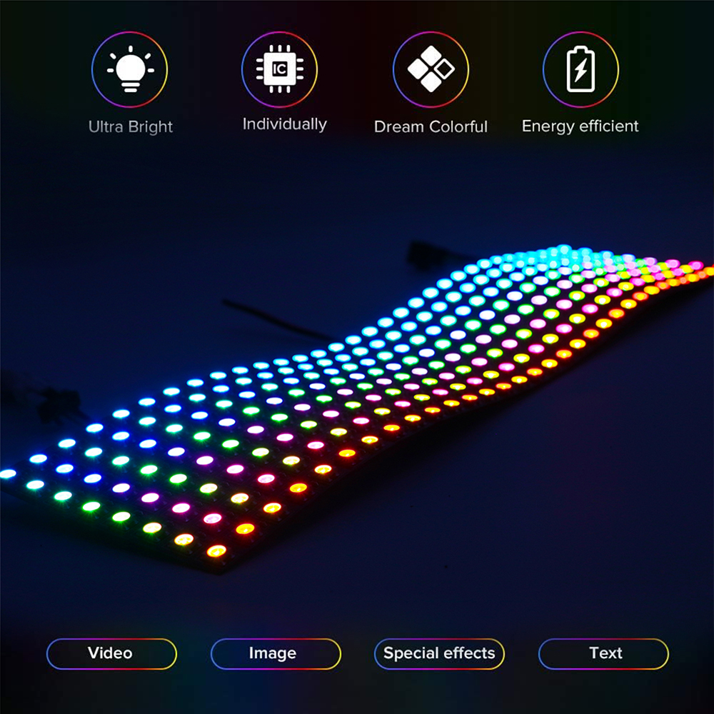 WS2812B SMD5050 RGB Panel LED  - Rgb Led Matrix 8X8 incelemesi ve fiyatı