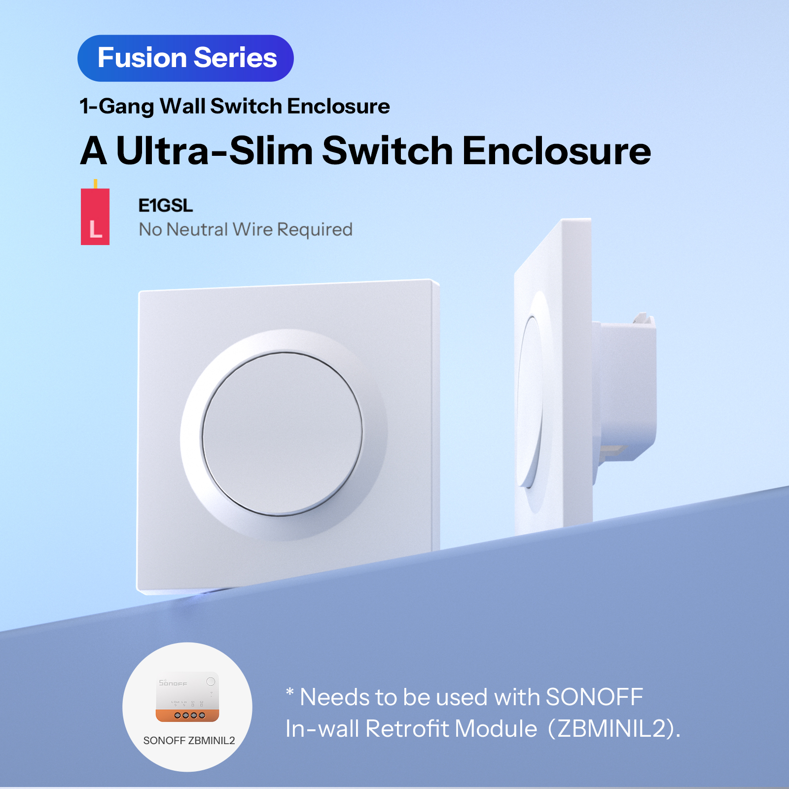 SONOFF E1GSL Wall Switch Enclo - Sonoff Basic Switch incelemesi ve fiyatı