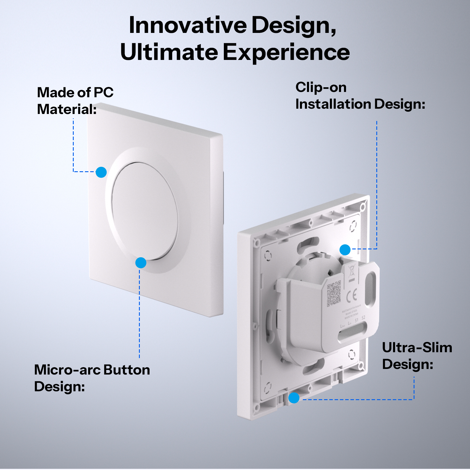 SONOFF E1GSL Wall Switch Enclo - Sonoff Basic Switch incelemesi ve fiyatı