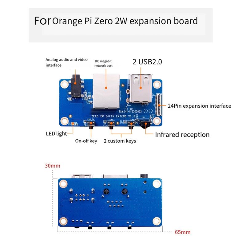 AU33-For Orange Pi Zero 2 W Ex - Pi Zero W Board incelemesi ve fiyatı