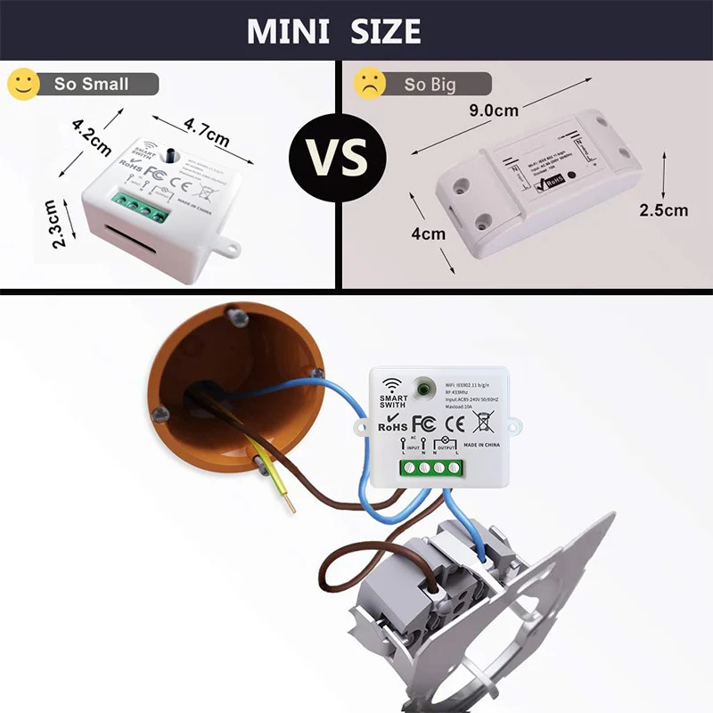 KEBIDU WIFI Mini Switch Tuya S - Home Automation Panel Diy incelemesi ve fiyatı