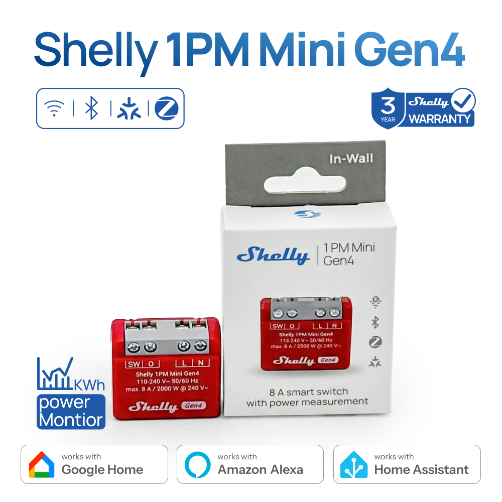 Shelly 1PM Mini Gen4 Zigbee Sm - Shelly Relay Module incelemesi ve fiyatı