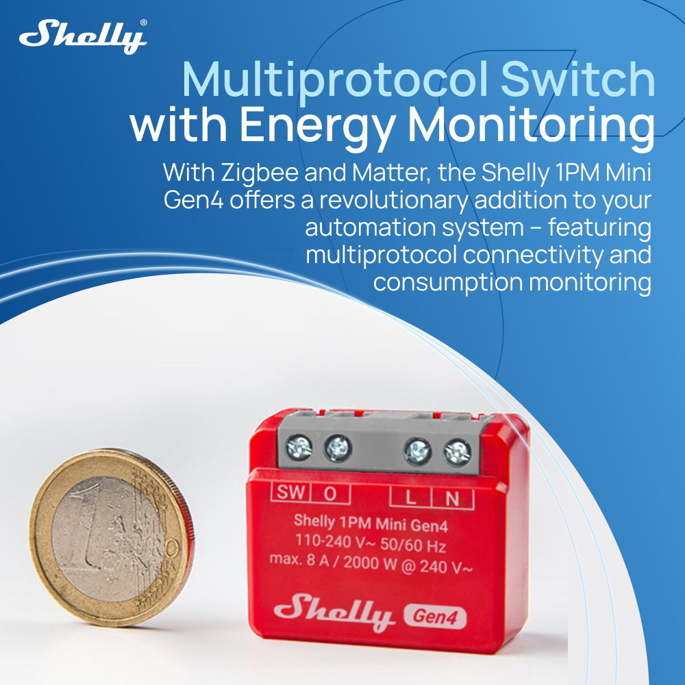 Shelly 1PM Mini Gen4 Zigbee Sm - Shelly Relay Module incelemesi ve fiyatı