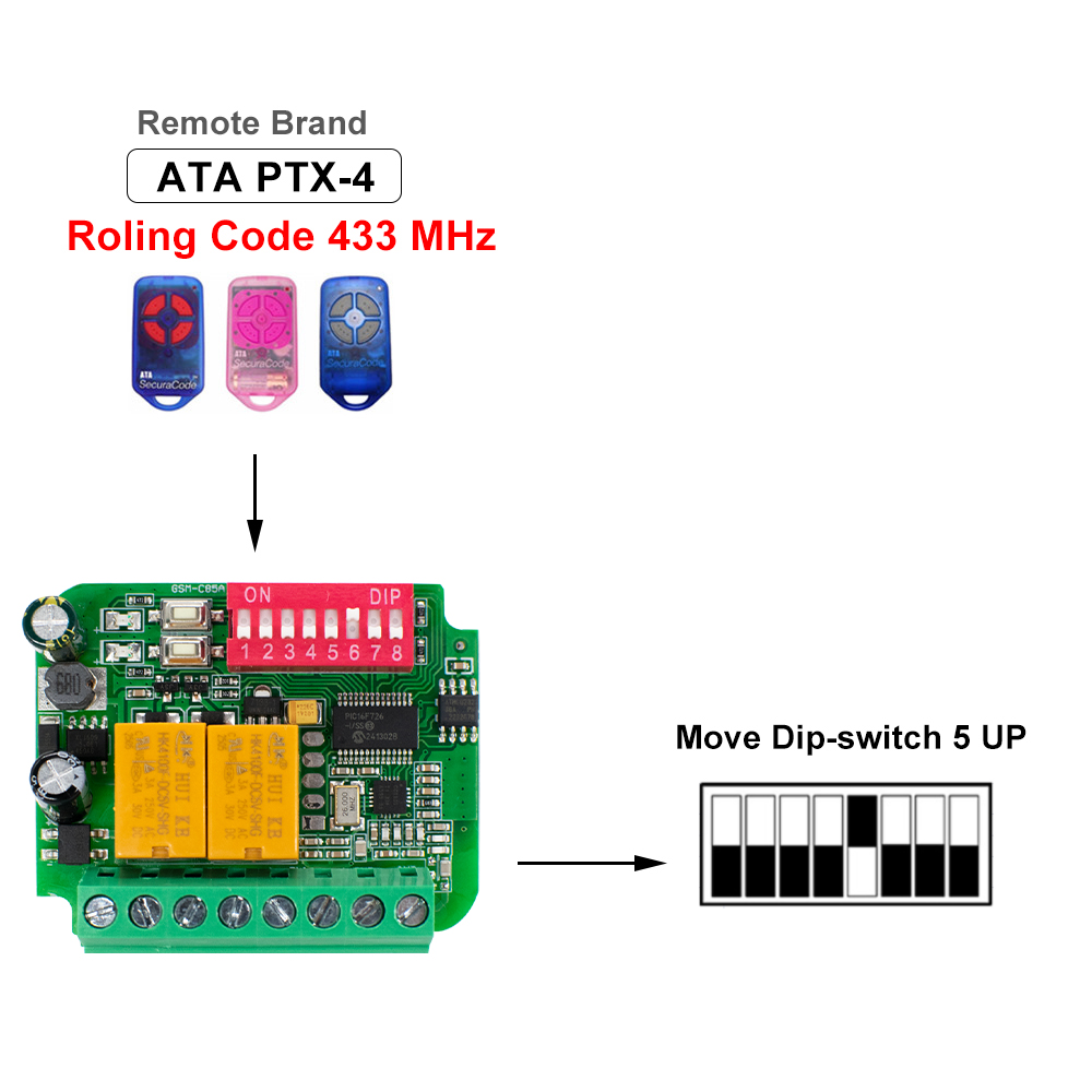 1-10pcs Universal Garage Recei - 433Mhz Receiver Module incelemesi ve fiyatı