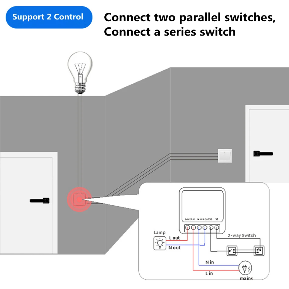 16A Two Way Control DIY WiFi M - Smart Home Automation Diy incelemesi ve fiyatı