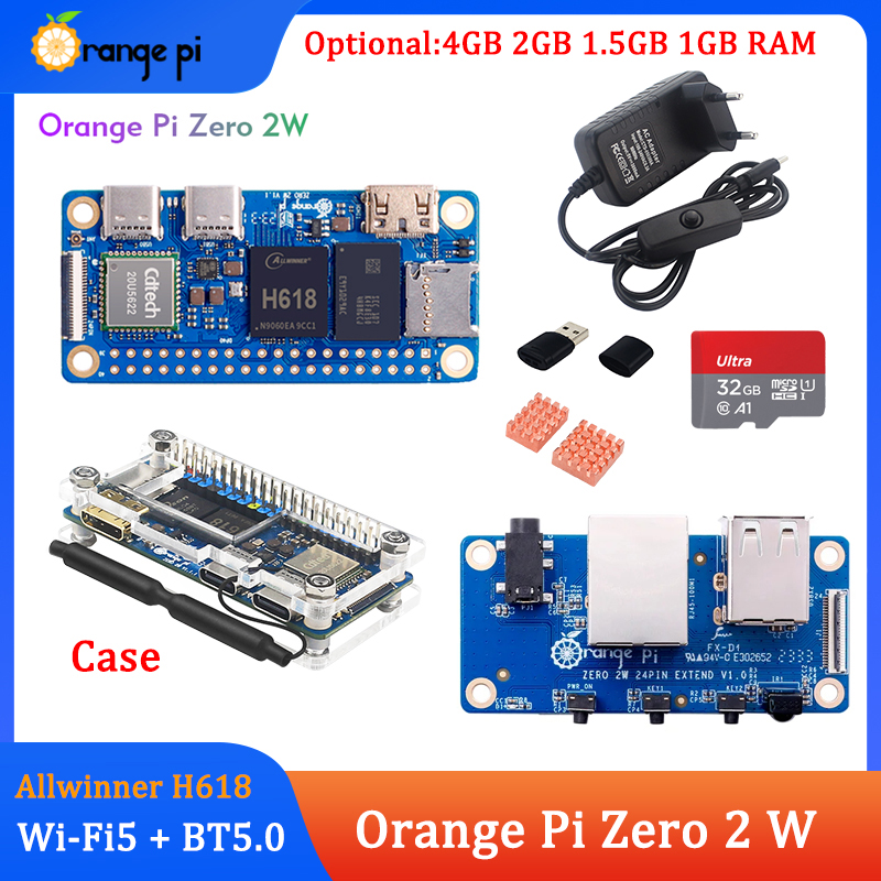 Orange Pi Zero 2W 4GB 2GB 1.5G - Pi Zero W Board incelemesi ve fiyatı
