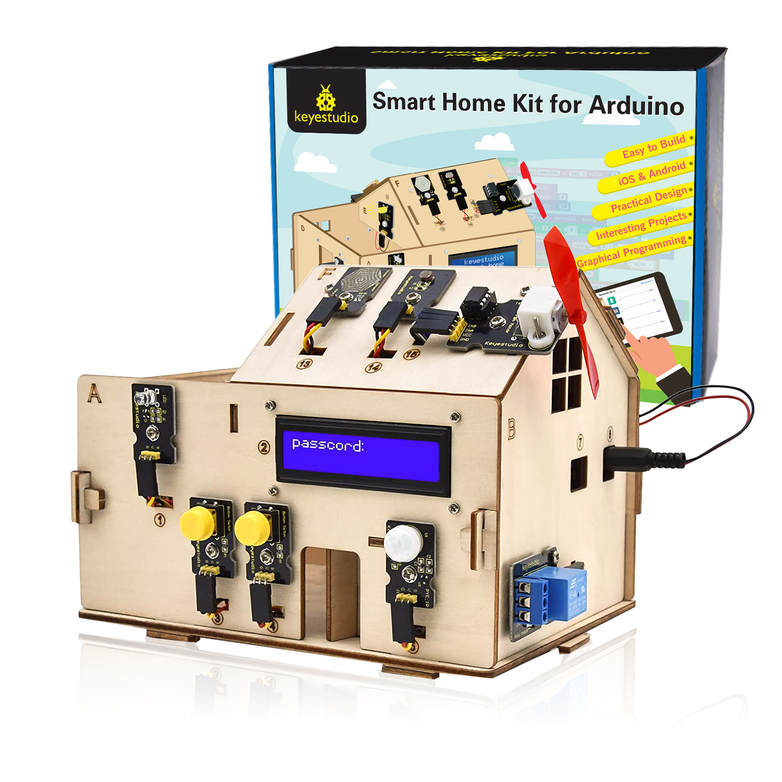 Keyestudio Smart Home Kit For  - Home Automation Diy Kit incelemesi ve fiyatı