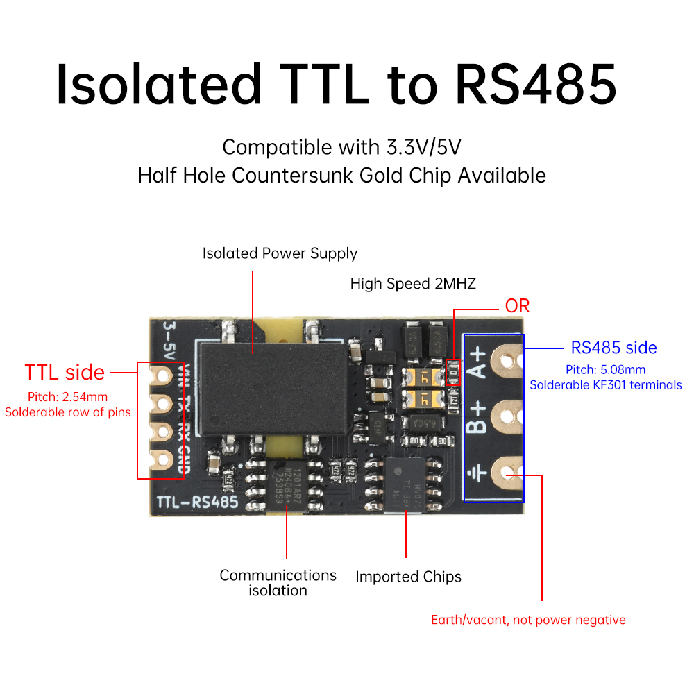 1pc Isolated TTL to RS485 Leve - Shelly Relay Module incelemesi ve fiyatı