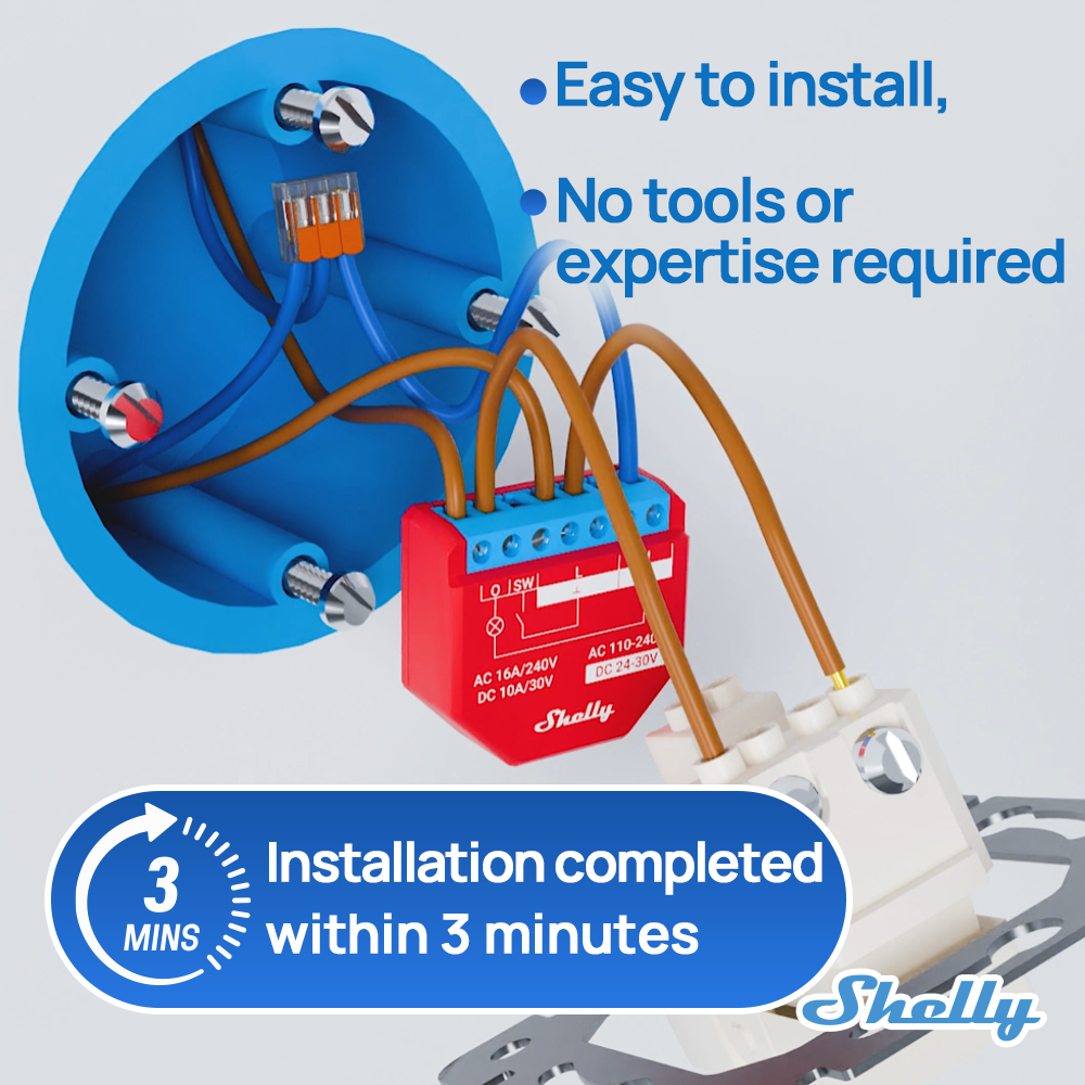 Shelly Plus 1PM Smart Home Lif - Shelly Relay Module incelemesi ve fiyatı