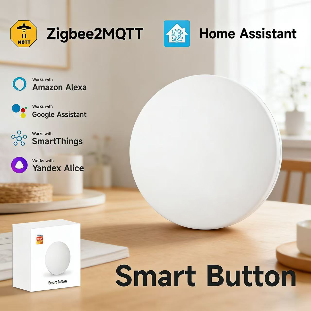 Zigbee3.0 2MQTT Smart Button S - Home Automation Technology incelemesi ve fiyatı