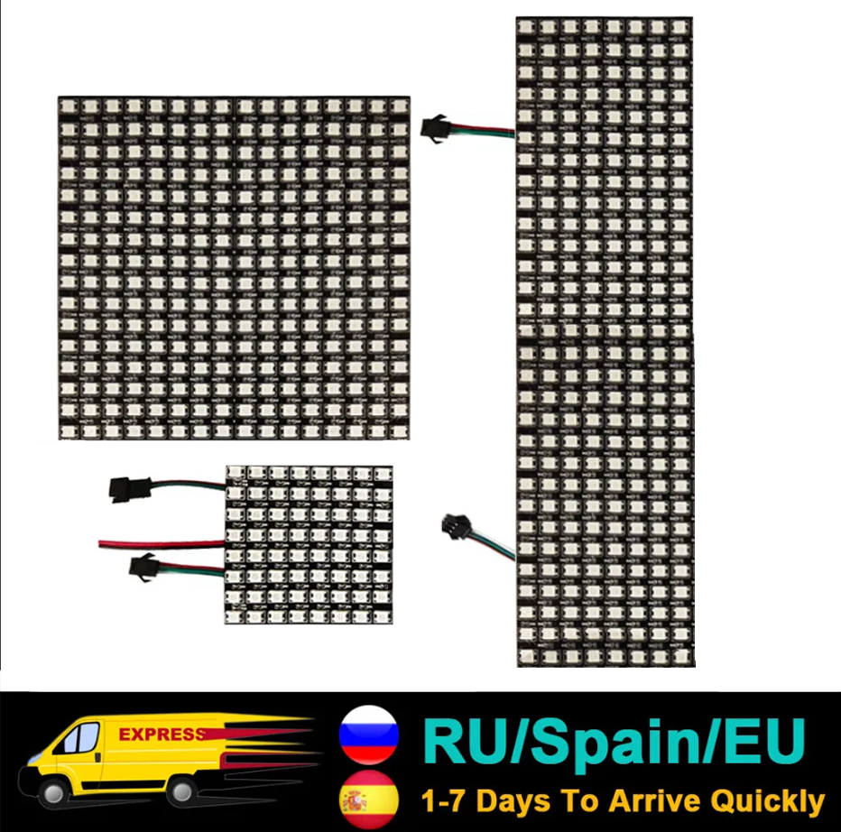DC5V WS2812B 5050 RGB SMD Flex - Rgb Led Matrix 8X8 incelemesi ve fiyatı
