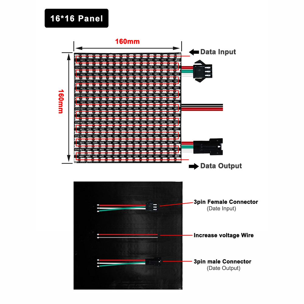 DC5V WS2812B 5050 RGB SMD Flex - Rgb Led Matrix 8X8 incelemesi ve fiyatı