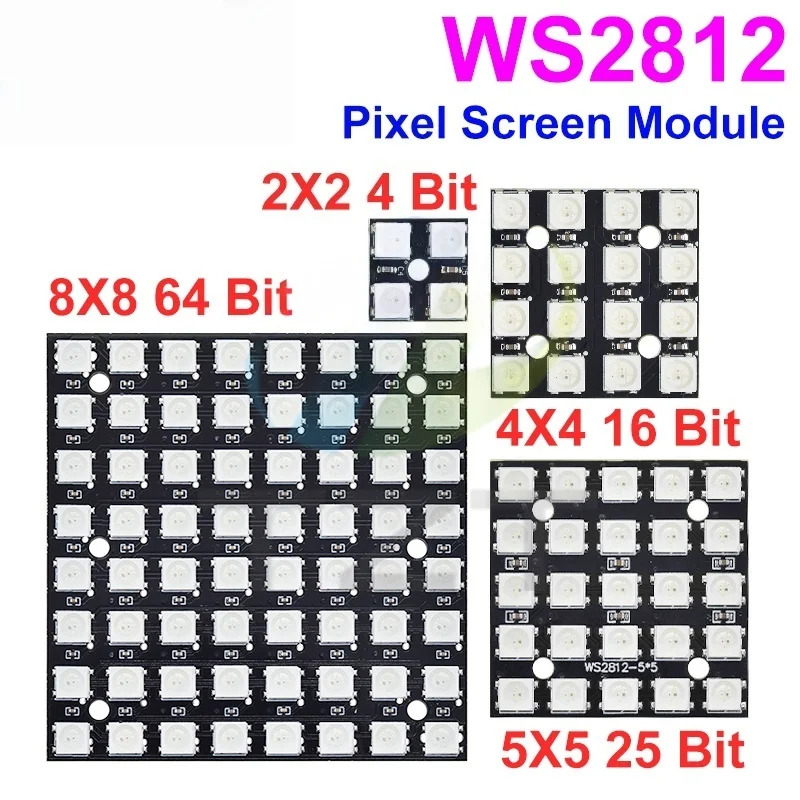NEW WS2812 LED 5050 RGB 8x8 LE - Rgb Led Matrix 8X8 incelemesi ve fiyatı
