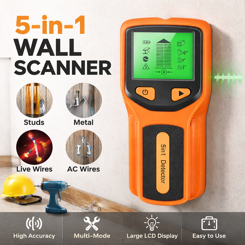 New 5-In-1 Wall Detector Handh - Water Leak Detector Wired incelemesi ve fiyatı